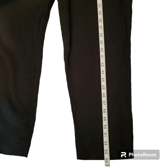 A Piece Apart Size 4 Solid Black Jumpsuit Wide Baggy Linen Blend Lagenlook - Picture 10 of 13